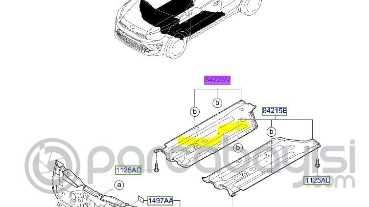 Kia Rio Alt Muhafaza Bakaliti Sağ Orjinal | 84225H8100