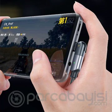ALLY 60W UsB Type-C Pd  Hızlı Şarj Kablosu 2metre Döner Başlıklı Kablo