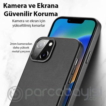 Dux Ducis Grit Series iPhone 14 6.1inç Premium MagSafe Uyumlu Kılıf