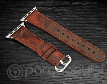 Ally Apple Watch 7-8 45mm 6-5-4 44mm Kordon Kayış Retro Deri 3-2-1 42mm