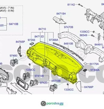 Kia Sportage 2019-2021 Torpido Orijinal | 84710F1001WK