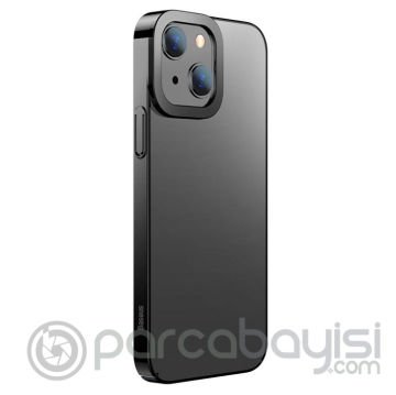Baseus Glitter iPhone 13 6.1inç Kılıf Renkli Kenar Şeffaf Silikon