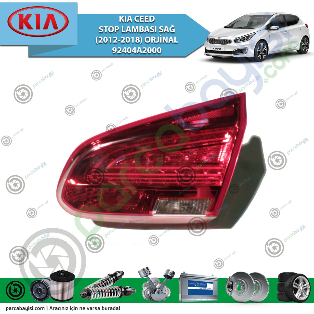 Kia Ceed İç Stop Lambası Sağ Orjinal | 92404A2000