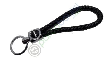 Amg Deri Örgülü Metal Anahtarlık