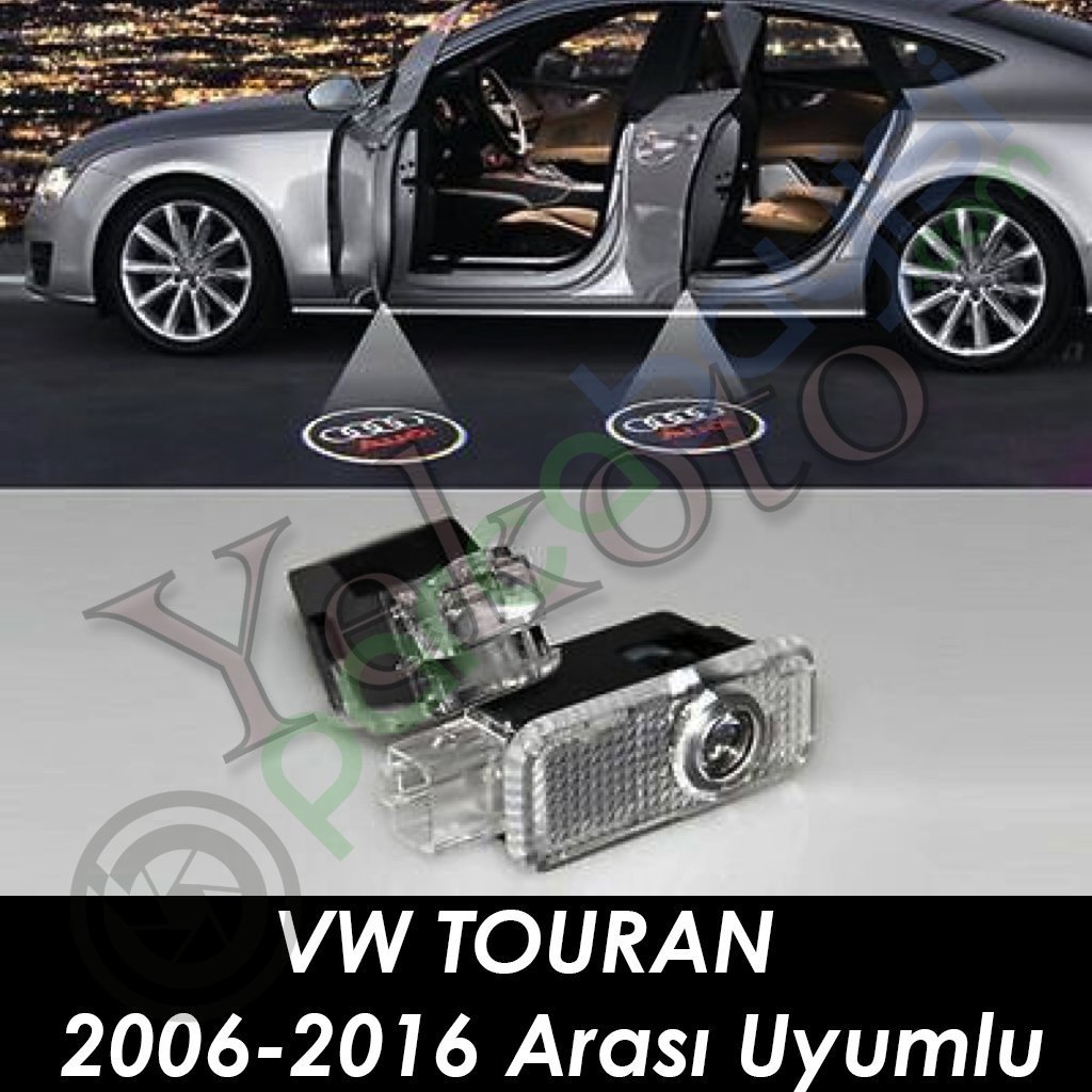 Vw Touran 2006-2016 Arası Uyumlu Araca Özel Kapı Logo Aydınlatma Hologram Kapıaltı Hayalet Logo