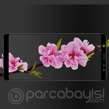 Galaxy A6+ Plus 2018,A9 Star Lite 5D Kavisli Full Cam Ekran Koruyucu