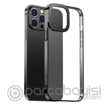 Baseus Glitter iPhone 13 Pro Kılıf Renkli Kenar Şeffaf Kılıf