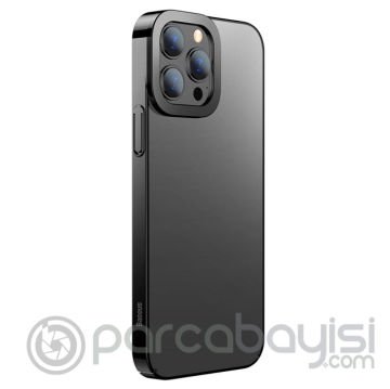 Baseus Glitter iPhone 13 Pro Kılıf Renkli Kenar Şeffaf Kılıf