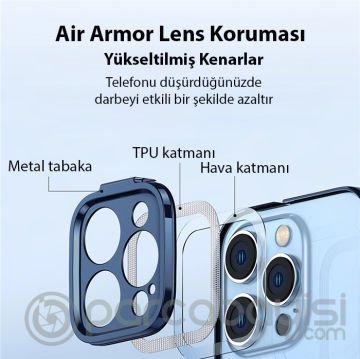 Baseus Glitter iPhone 14 Pro Max 6.7 Renkli Kenar Silikon Kılıf + Tempered Ekran Koruyucu Set