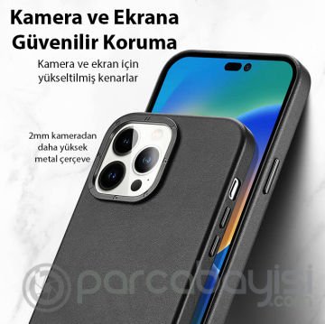 Dux Ducis Grit Series iPhone 14 Pro Max 6.7inç Premium MagSafe Uyumlu Kılıf