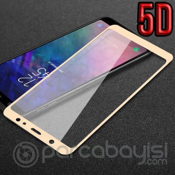 Galaxy A6+ Plus 2018,A9 Star Lite 5D Kavisli Full Cam Ekran Koruyucu