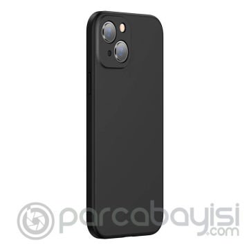 Baseus Liquid iPhone 13 6.1 Kılıf Kamera Korumalı İçi Kadife Silikon Kılıf