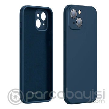 Baseus Liquid iPhone 13 6.1 Kılıf Kamera Korumalı İçi Kadife Silikon Kılıf