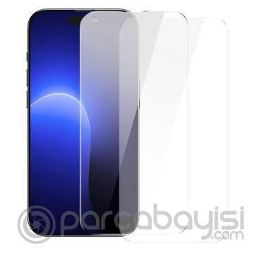 Baseus iPhone 14 Pro 6.1 0.3mm All-glass Tempered Full Cam Ekran Koruyucu 2 Adet Set