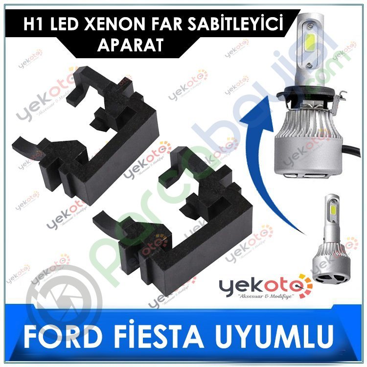 Ford Fiesta H1 Led Xenon Far Bağlantı Soketi Sabitleyici Aparat 2 Adet Tk-115