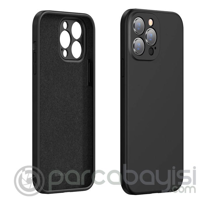 Baseus Liquid iPhone 13 Pro Kılıf Kamera Korumalı İçi Kadife Silikon Kılıf