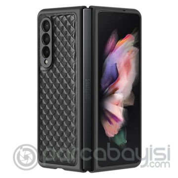 Dux Ducis Venice Series Samsung Galaxy Z Fold3 5G için Premium Deri Kılıf