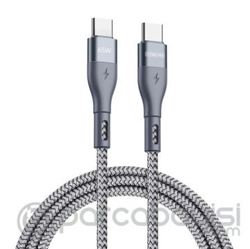 Duzzona A2 65W Type-C to Type-C Ultra Hızlı Şarj ve Data Kablosu 1m