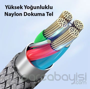Duzzona A2 65W Type-C to Type-C Ultra Hızlı Şarj ve Data Kablosu 1m