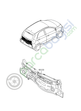 Kia Picanto Arka Panel Sacı Orjinal 2011-2017 | 691001Y010