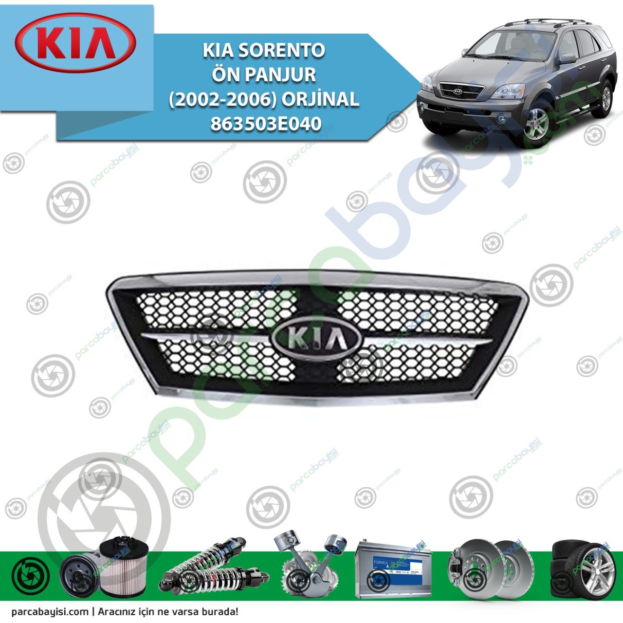 Kia Sorento Ön Panjur Orjinal | 863503E040