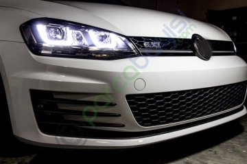 Gti Ön Panjur Metal 3D Logo Amblem Sticker Siyah