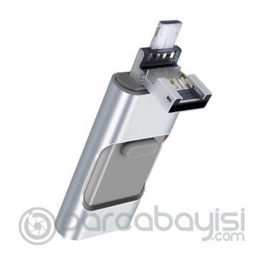 ALLY İPhone 32GB Flash Drive OTG Usb Bellek +Micro USB Android