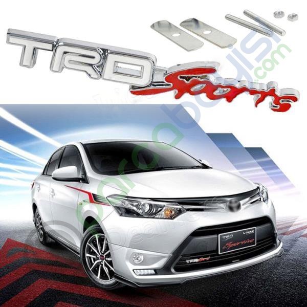 Trd Sports Ön Panjur Metal 3D Logo Amblem Sticker