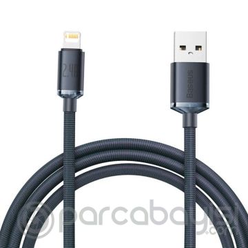 Baseus Crystal Shine USB to Lightning Hızlı Şarj iPhone Kablo 2 mt