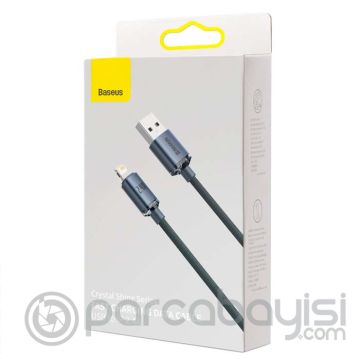 Baseus Crystal Shine USB to Lightning Hızlı Şarj iPhone Kablo 2 mt