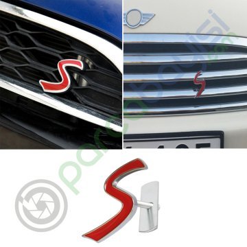 S Ön Panjur Metal 3D Logo Amblem Sticker