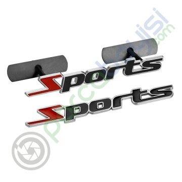 Sports Ön Panjur Metal 3D Logo Amblem Sticker