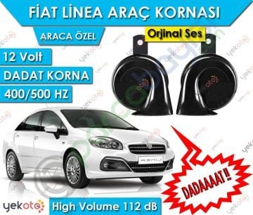 Fiat Linea Araç Kornası 12V Dadat Korna 400/500 Hz 112 Db High Volume 2 Adet