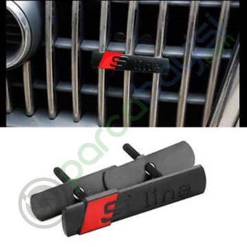Sline Ön Panjur Metal 3D Logo Amblem Sticker Siyah