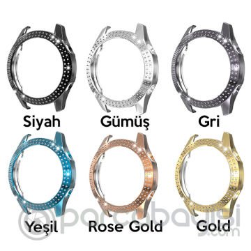 ALLY Huawei GT2 46mm Diamond Taş İşlemeli Bumper Kılıf