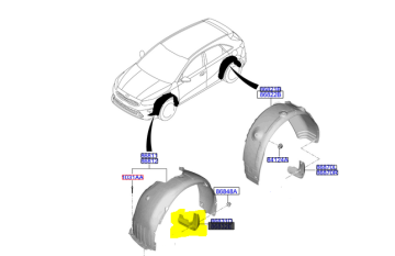 Kia Ceed Sağ Ön Paçalık Orjinal | 86832J7000