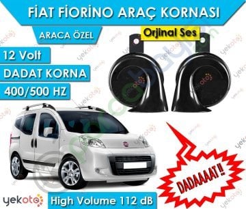 Fiat Fiorino Araç Kornası 12V Dadat Korna 400/500 Hz 112 Db High Volume 2 Adet