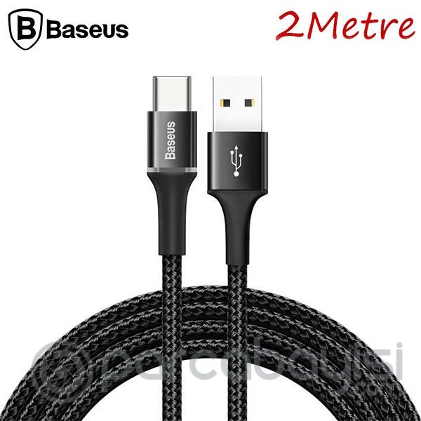Baseus Halo Usb Type-C 2.0A Hızlı Şarj 2METRE Usb Şarj Kablosu