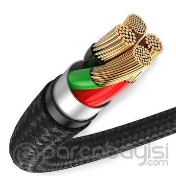 Baseus Halo Usb Type-C 2.0A Hızlı Şarj 2METRE Usb Şarj Kablosu
