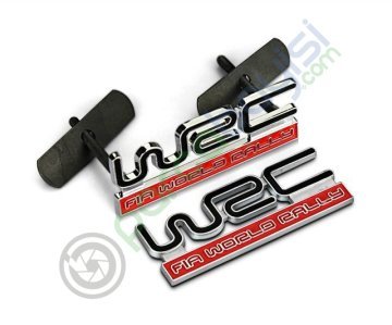 Wrc Fia Wold Rally Ön Panjur Metal 3D Logo Amblem Sticker