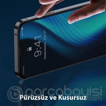 Baseus iPhone 13 Pro Max 6.7 0.3mm Tempered Full-glass Cam Ekran Koruyucu 2 Adet Set