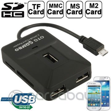 Ally 5in1 Micro Tf.Ms.Sd Usb Kart Okuyucu 3xusb Otg Port