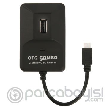 Ally 5in1 Micro Tf.Ms.Sd Usb Kart Okuyucu 3xusb Otg Port