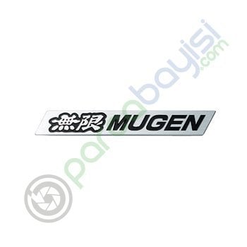 Mugen Ön Panjur Metal 3D Logo Amblem Sticker Krom