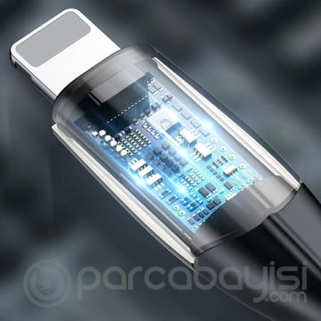 Baseus Horizontal İPhone 12,11, XS,XR,İP7,İP8 0.50CM 2.4A Hızlı Şarj Usb Kablosu