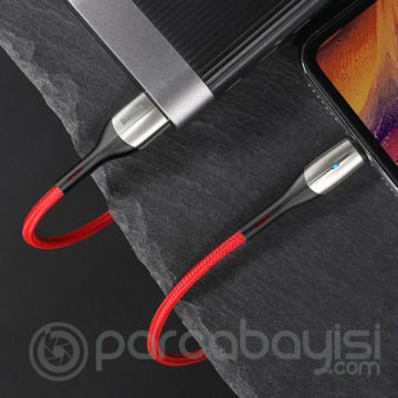 Baseus Horizontal İPhone 14-13-12 11,  2 Metre Uzun Şarj Usb Kablosu