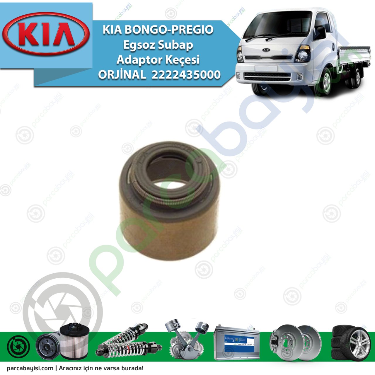Kia Bongo-Pregıo Egsoz Subap Adaptor Keçesi Orjinal | 2222435000