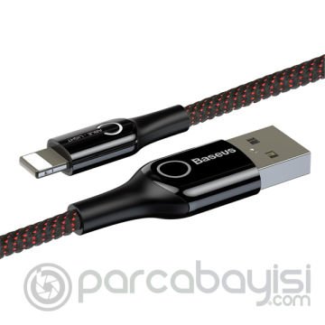 Baseus C Shaped Light Akıllı Şarj Kontrol Çipli Lightning Kablosu İP XS,XR
