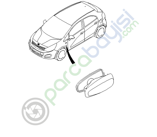 Kia Rio Çamurluk Sinyali Sol Orjinal | 923032H000
