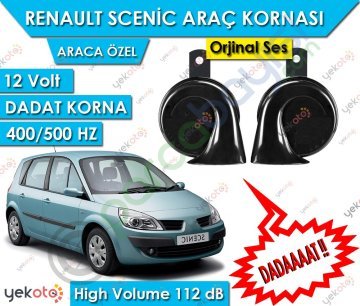 Renault Scenic Araç Kornası 12V Dadat Korna 400/500 Hz 112 Db High Volume 2 Adet